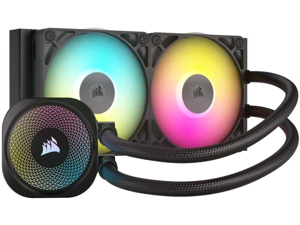 Kuler za CPU CORSAIR iCUE LINK TITAN 240 RX/RGB/AIO/240mm/dual fan/vodeno hladenje/crna