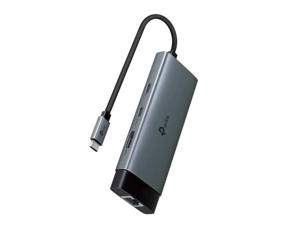 Hub TP-LINK UH6120C USB Type-C 6-Port Hub/1×USB-C/1× HDMI 4K 60Hz Port/1  USB-C PD 100W Port/1× RJ4