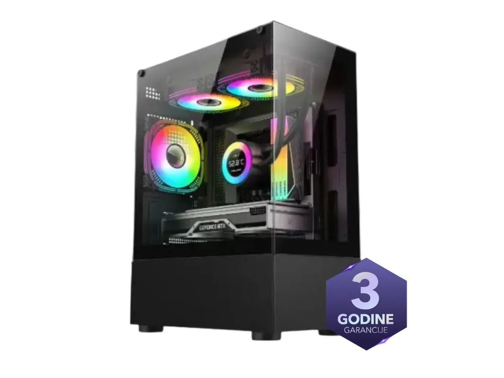 Računar CTPC Advance Ryzen 5 5500/A520/16GB/1TB/RX6600/3Y/škola/igrice/grafički dizajn