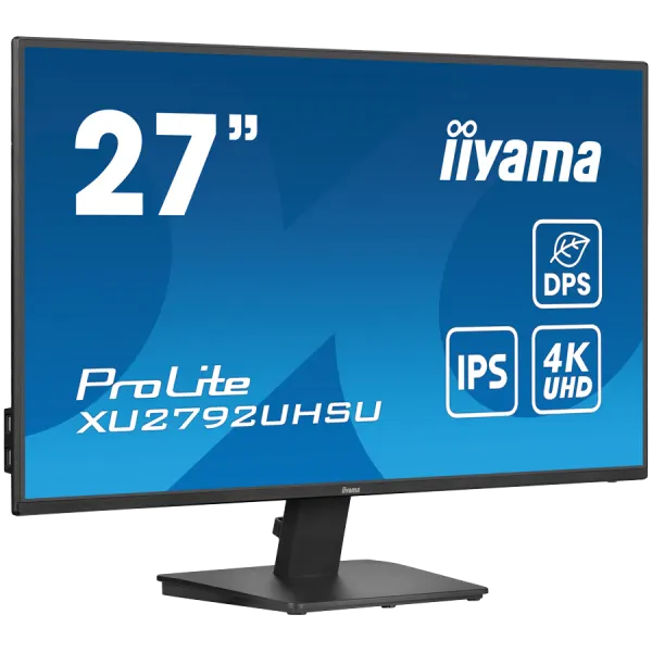 27" IPS-panel, 3840x2160 UHD, 4ms, 300cd/m², DVI, HDMI, DisplayPort, Speakers,  USB 2x3.2
