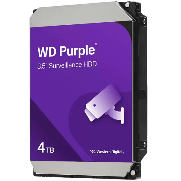 WD Purple 4TB CMR, 3.5'', 128MB, SATA 6Gbps
