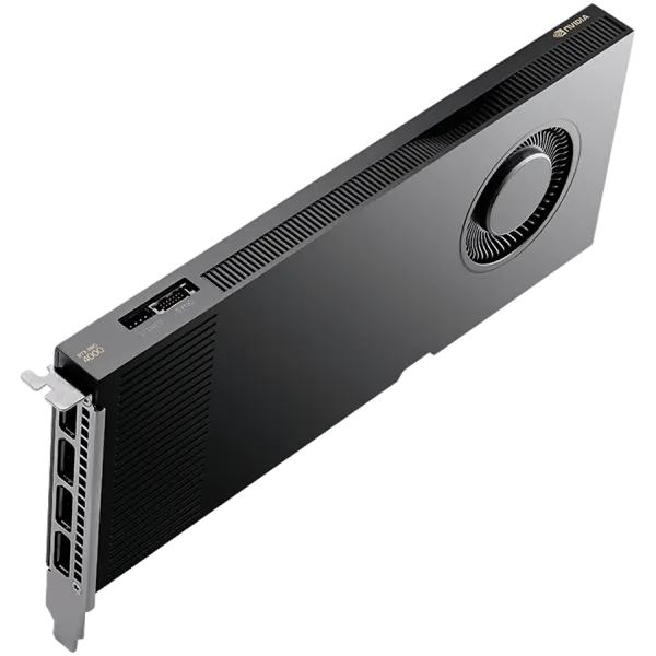 PNY NVIDIA RTX PRO 4000 Blackwell OEM Version, PCI-Express x16 Gen 5.0, 24 GB GDDR7 ECC 192-bit, 672 GB/s, 140W, FMHL Single Slot (11,2cm H x 24,1cm L), 4x DP 2.1b