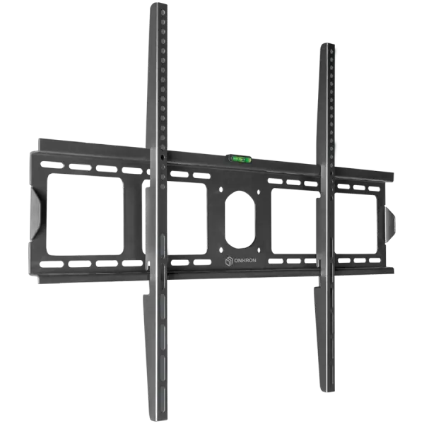 ONKRON Fixed TV Wall Mount for 55 to 100-inch Flat Panel TVs Digital Panels 75 kg, Black