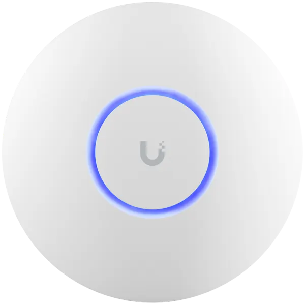 UBIQUITI U6+, WiFi 6, 4 spatial streams, 140 m² (1,500 ft²) coverage, 300+ connected devices, Powered using PoE, GbE uplink.