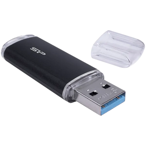 USB Flash Silicon-Power Blaze B02 256GB USB 3.2 Gen 1 Type-A Black