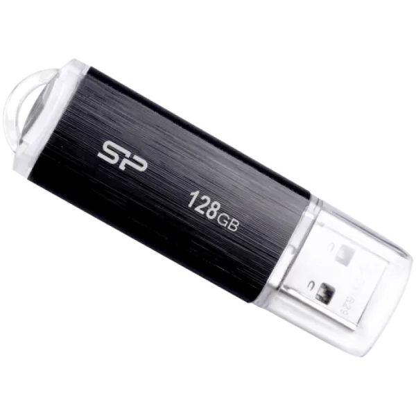 Silicon Power Blaze - B02 128GB Pendrive USB 3.2 Gen 1 Entry Level Universal Flash Drive, Black