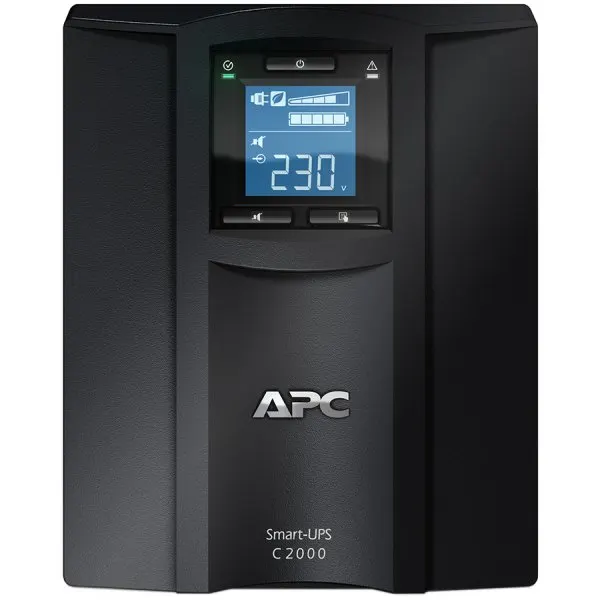 APC Smart-UPS C 2000VA LCD 230V  Intelligent and efficient network power protection from entry level to scaleable runtime. Ideal UPS for servers, point-of-sale, routers, switches, hubs and other network devices.