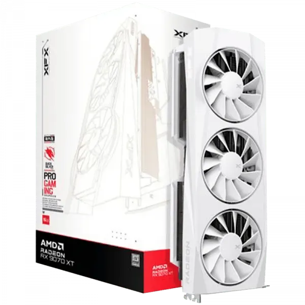 XFX Quicksilver AMD Radeon RX 9070XT White 16GB GDDR6 256-bit HDMI 3xDP