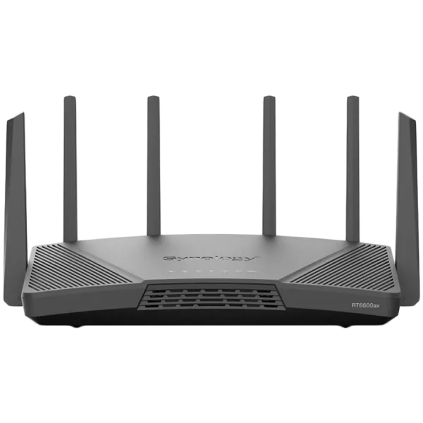 Synology RT6600ax - Tri-Band 4x4 160MHz Wi-Fi router, 2.5Gbps Ethernet, VLAN segmentation, Multiple SSIDs, parental controls, Threat Prevention, VPN