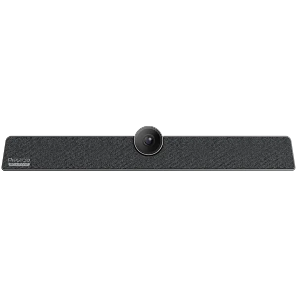 Prestigio Solutions Video Conferencing Collaboration Bar Alpha: UHD, 12MP, 6 mic, 8m (Range), Connection via USB Type-C or AUX