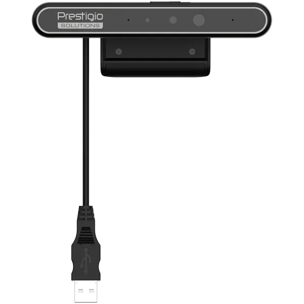 Prestigio Solutions Video Conferencing Windows Hello Camera: FHD, 2MP, 2 mic, 1m (Range), Connection via USB 3.0