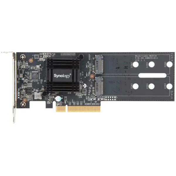 Synology Dual M.2 SSD adapter card, PCIe 2.0 x8 interface