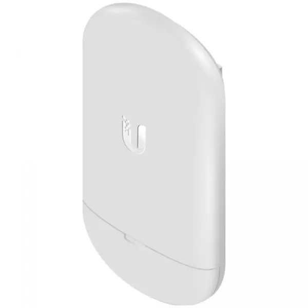 Ubiquiti airMAX NanoStation 5AC Loco, Compact, UISP-ready WiFi radio sporting a classic NanoStation design and an updated airMAX AC chipset, 5 GHz, 10+ km link range, 450+ Mbps throughput, PoE adapter not included, Pole mounting kit (Included)