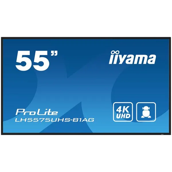 55" 4K UHD Professional Digital Signage 24/7 display featuring Android OS, FailOver andIntel® SDM slot