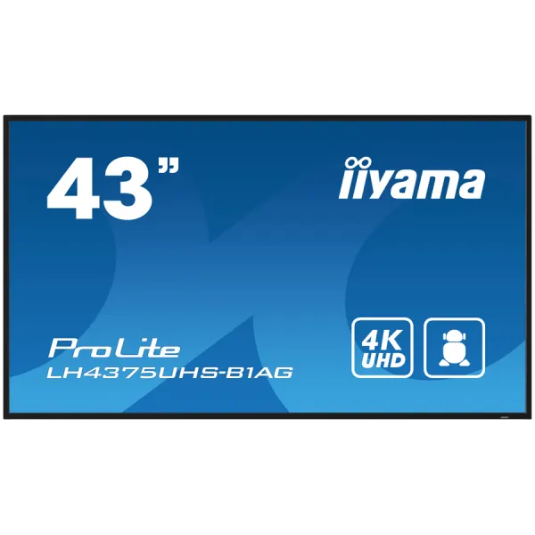 43" 4K UHD Professional Digital Signage 24/7 display featuring Android OS, FailOver and Intel® SDM slotChoose non-stop high performance and reliability with the ideal all-in-one signage solution for mission critical environments.