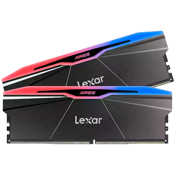 Lexar Ares 2nd Gen 32GB DDR5 6000 (2x16GB KIT) CL30 DIMM, 1.35V, heatsink, RGB, Black
