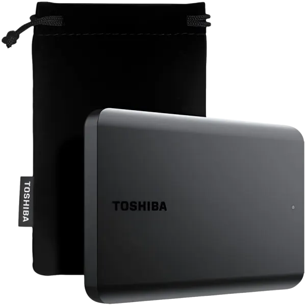 Toshiba External Hard Drive Canvio Basics Excl (2.5" 2TB, USB3.2 Gen 1, Black)