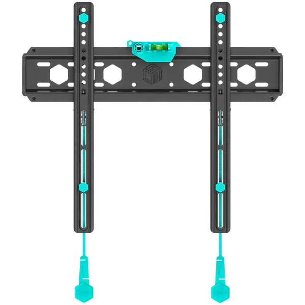 ONKRON Fixed TV Wall Mount for 32 to 65-inch Flat Panel TVs Digital Panels 56,8 kg, Black