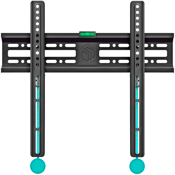 ONKRON Fixed TV Wall Mount for 32 to 65-inch Flat Panel TVs Digital Panels 50 kg, Black