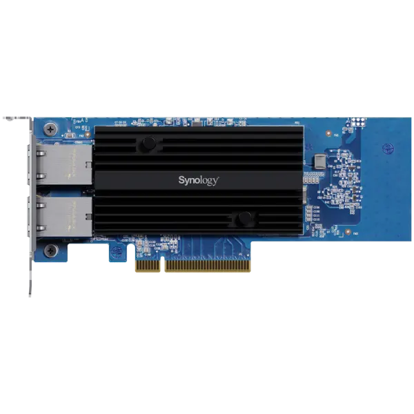 Dual-port 10GbE 10GBASE-T add-in card for Synology systems
