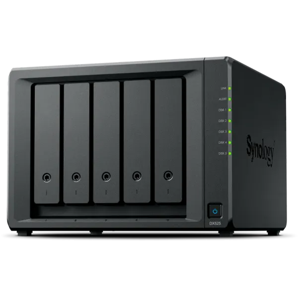 Synology DX525 Expansion Unit, 5-bay ( 2.5 or 3.5 SATA HDD/SSD), for DS925+, DS725+, DS1525+ in DS1825+