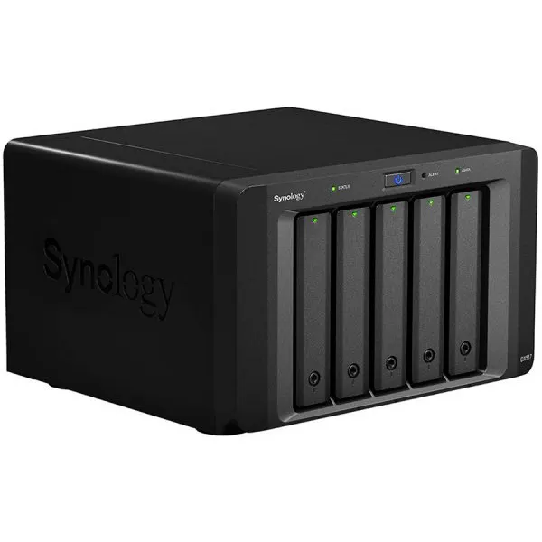Synology Expansion Unit DX517, 5-bay 3.5"/2.5" SATA expansion for models: DS1821+, DS1621xs+, DS1621+, DVA3221, DS1520+, DS920+, DS720+ ; 1 x eSata port, 3.91kg, 3y warranty