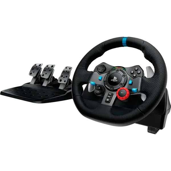 LOGITECH G29 Driving Force Racing Wheel for PlayStation5 and PlayStation4 - BLACK - USB - PLUGCG - WWi-9006 - WHEEL
