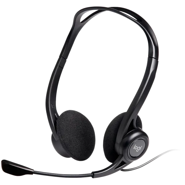 LOGITECH PC960 Corded Stereo Headset BLACK - USB
