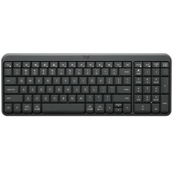 LOGITECH K250 - GRAPHITE - US INT'L - 2.4GHZ/BT - INTNL-973
