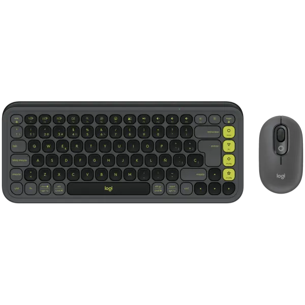 LOGITECH POP ICON COMBO - GRAPHITE - US INT'L - BT  - INTNL-973