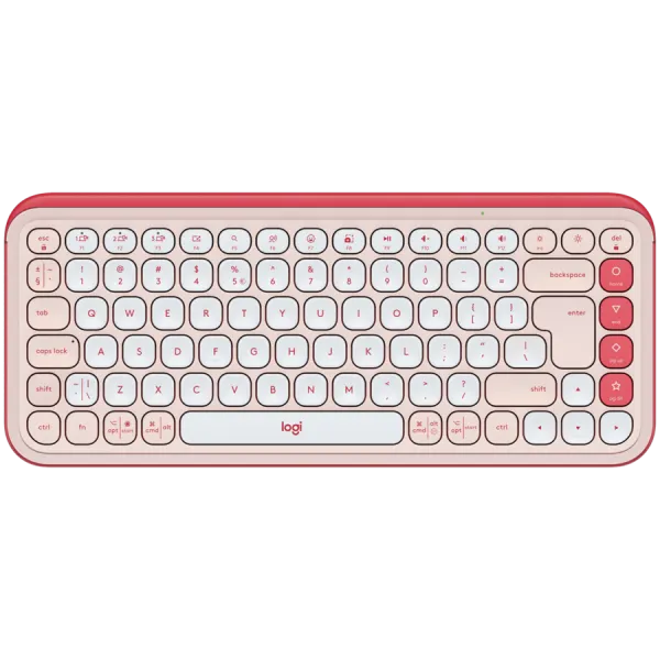 LOGITECH POP ICON KEYS - ROSE - US INT'L - BT  - INTNL-973