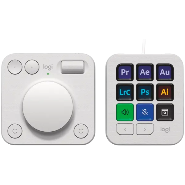 LOGITECH MX Creative Console - PALE GREY - 2.4G/BT/corded - EMEA28i-935 - EMEA+CN
