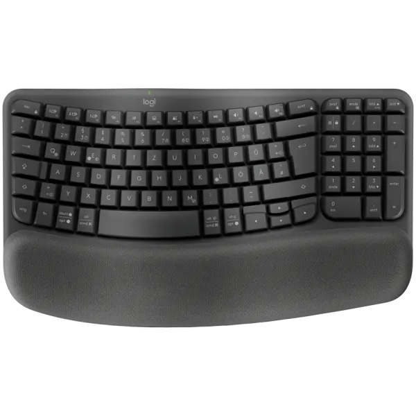 LOGITECH Wave Bluetooth ergonomic keyboard - GRAPHITE - US INT'L - B2B