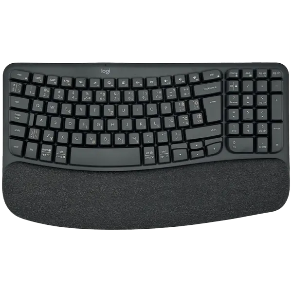 LOGITECH Wave Bluetooth ergonomic keyboard - GRAPHITE - US INT'L