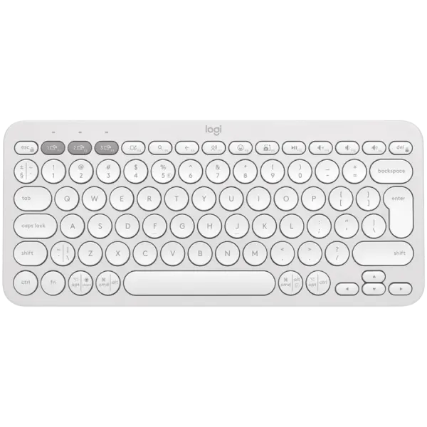 LOGITECH K380S Bluetooth Keyboard - TONAL WHITE - US INT'L