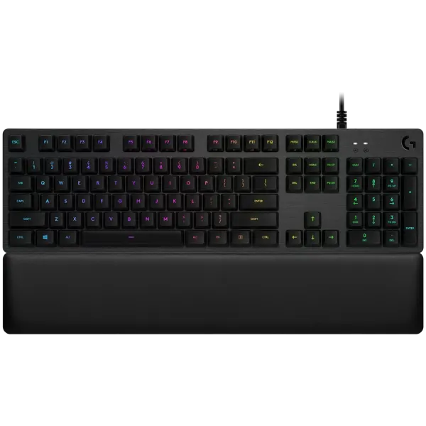 LOGITECH G513 Corded LIGHTSYNC Mechanical Gaming Keyboard - CARBON - US INT'L - USB - TACTILE