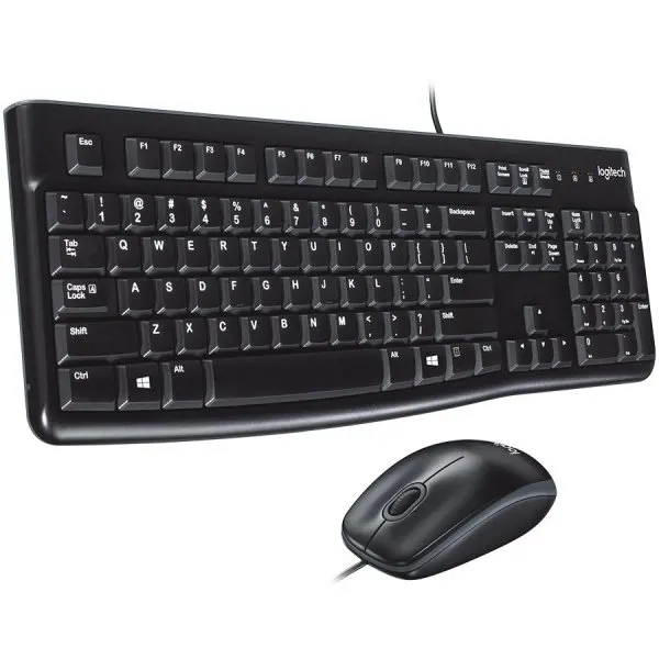 LOGITECH MK120 Corded Combo - BLACK - USB - HRV-SLV-SRB
