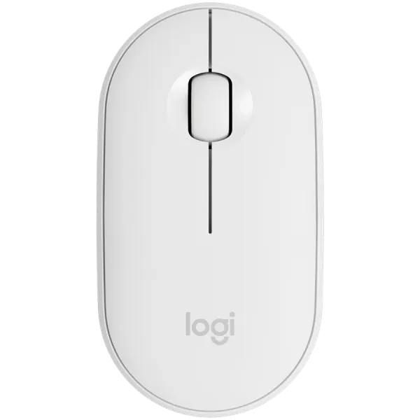 LOGITECH M350S Pebble 2 Bluetooth Mouse - TONAL WHITE