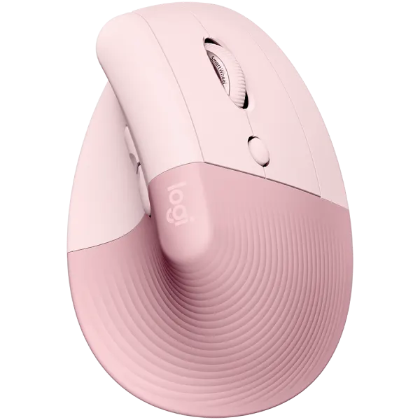 LOGITECH Lift Bluetooth Vertical Ergonomic Mouse - ROSE/DARK ROSE
