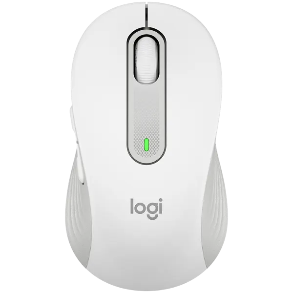 LOGITECH M650L Signature Bluetooth Mouse - OFF-WHITE - LEFT