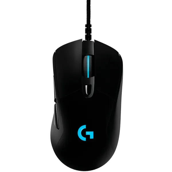 LOGITECH G403 HERO LIGHTSYNC Corded Gaming Mouse - BLACK - USB - EER2
