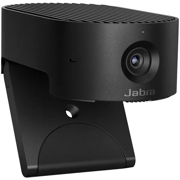 JABRA PanaCast 20, Premium AI-powered 4K Ultra HD video quality, AI-driven Intelligent Zoom, Intelligent Lighting Optimization, P-n-P, Powerful on-board AI processor, Integrated privacy cover, Clips to any monitor, with protective case, Plug&Play