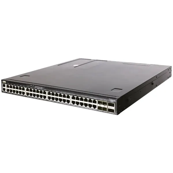 Edgecore AS4630-54PE, 48-Port GE RJ45 port PoE++,  4x25G SFP+, 2 port 100G QSFP28 for stacking, Broadcom Trident 3, Dual-core  Intel Denverton CPU, dual AC 1200W PSUs