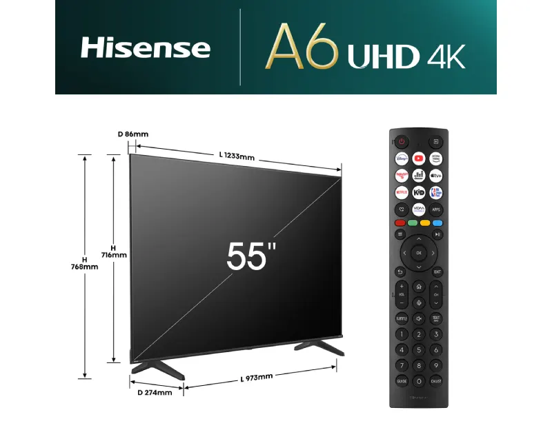 55 inča 55A6N LED 4K UHD Smart TV outlet
