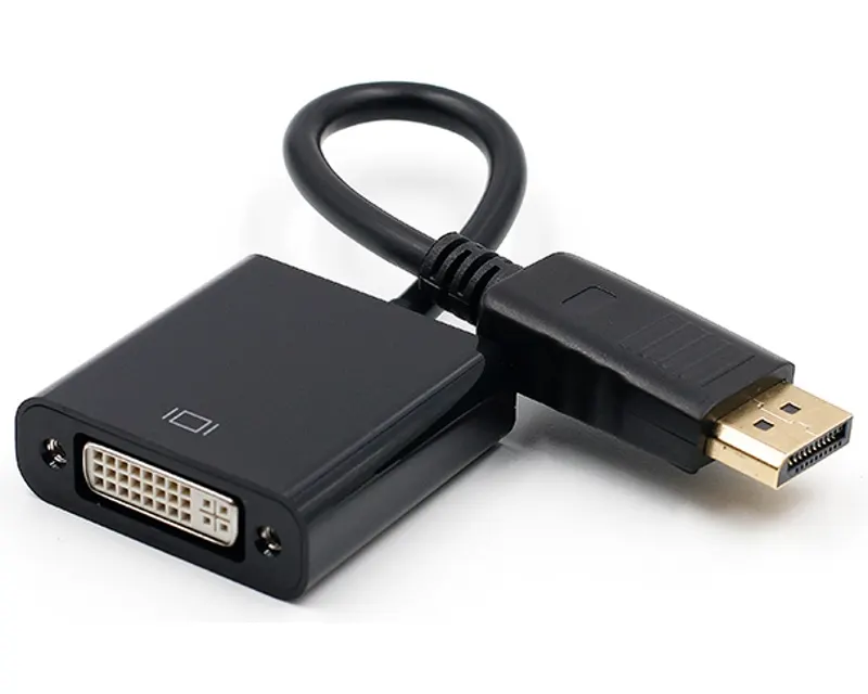 Adapter DisplayPort (M) - DVI (F) crni