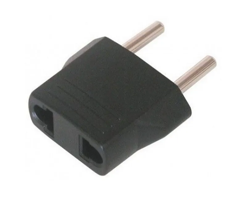Adapter Euro utikač - USA utičnica crna