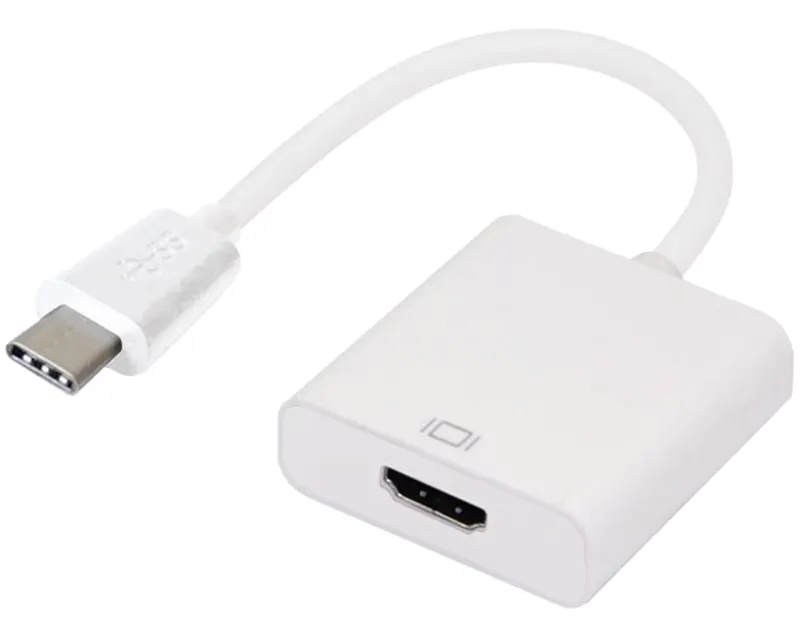 Adapter USB 3.1 tip C (M) - HDMI (F) sivi