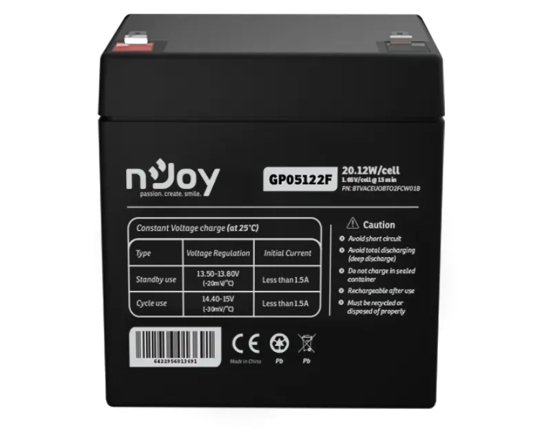 GP05122F baterija za UPS 12V 5Ah (BTVACEUOBTO2FCW01B)