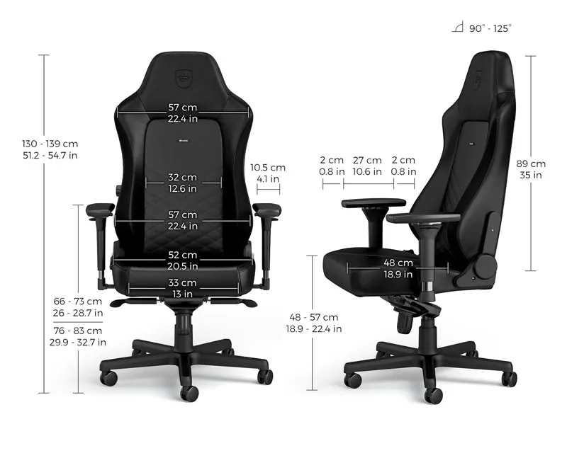 HERO Gaming stolica crna