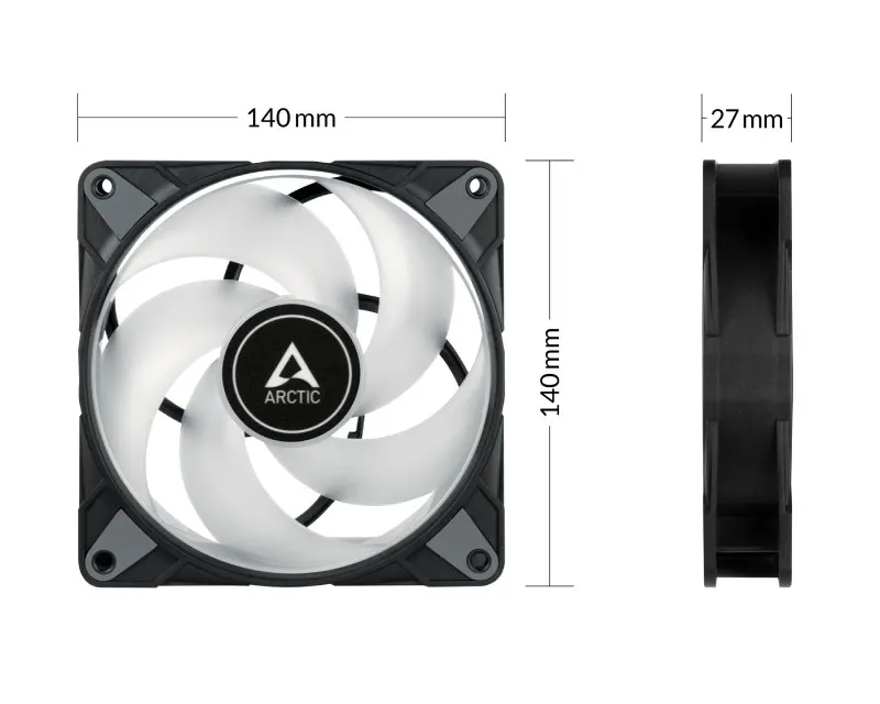 P14 PWM PST A-RGB 140mm ventilator crni (ACFAN00239A)